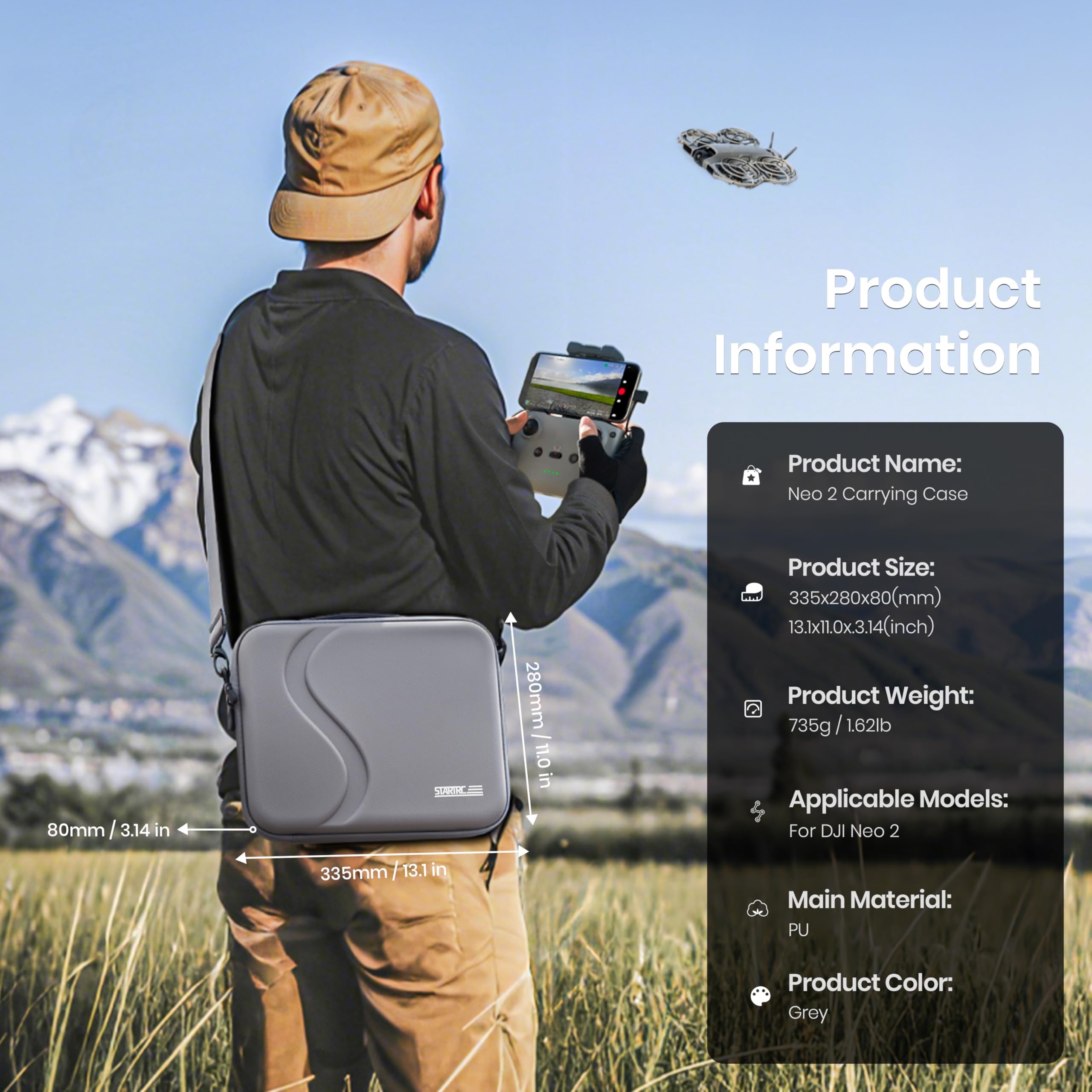 Drone Joystick Cover - Étui de transport pour accessoires DJI